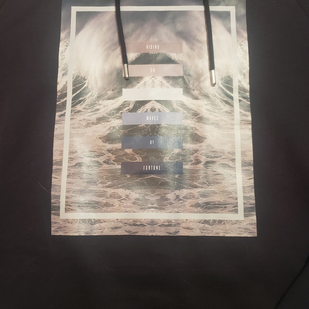 H&M wave cowlneck sweatshirt - Picture 4 of 6